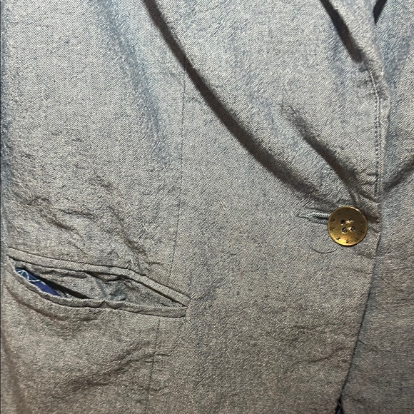 Women's Quiksilver Gray Cotton Blazer Size S Casual Y2K Surf Skate Style - Picture 3 of 6